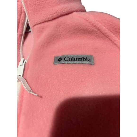 Columbia M soft pink fleece zip up pockets nwot - Picture 3 of 7